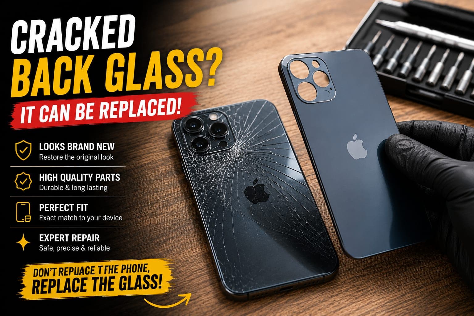 iPhone Back Glass Cracked? What to Do and How Replacement Works