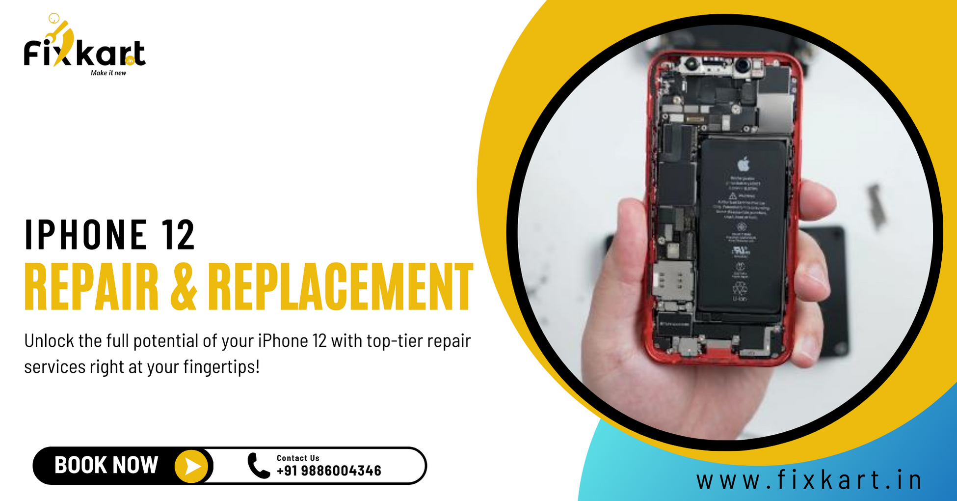 iPhone 12 repair service issues) in Bangalore FixKart